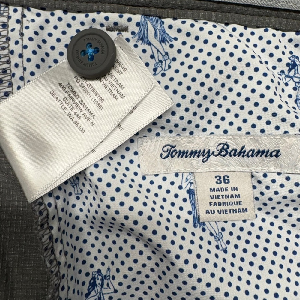Tommy Bahama Chip Shot Island Zone Golf Shorts 10 inch Gray size 36 - Picture 5 of 6